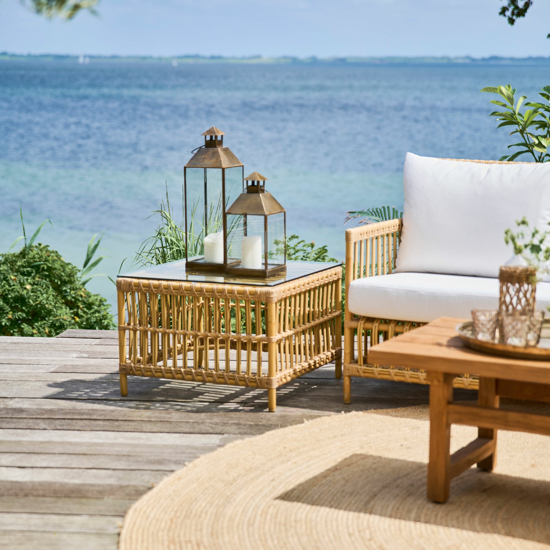Caroline Side Table Exterior w/Glass Top by Sika Design - view 7