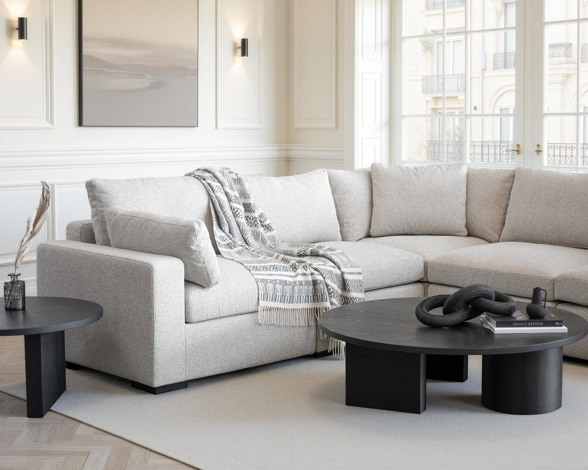Alta Sectional 5-Piece Oat Tweed by Mobital - image 2
