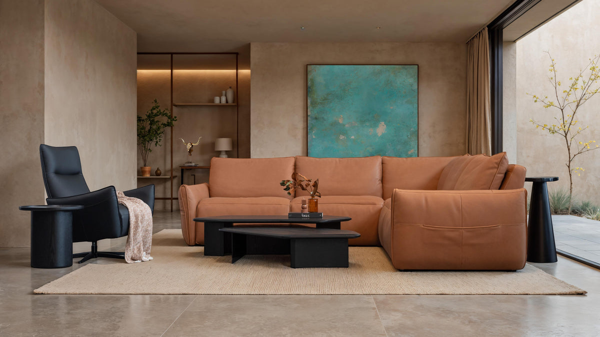 Altero Sectional (3 Electric Motion Pieces) 5-Piece Cognac by Mobital - image 2