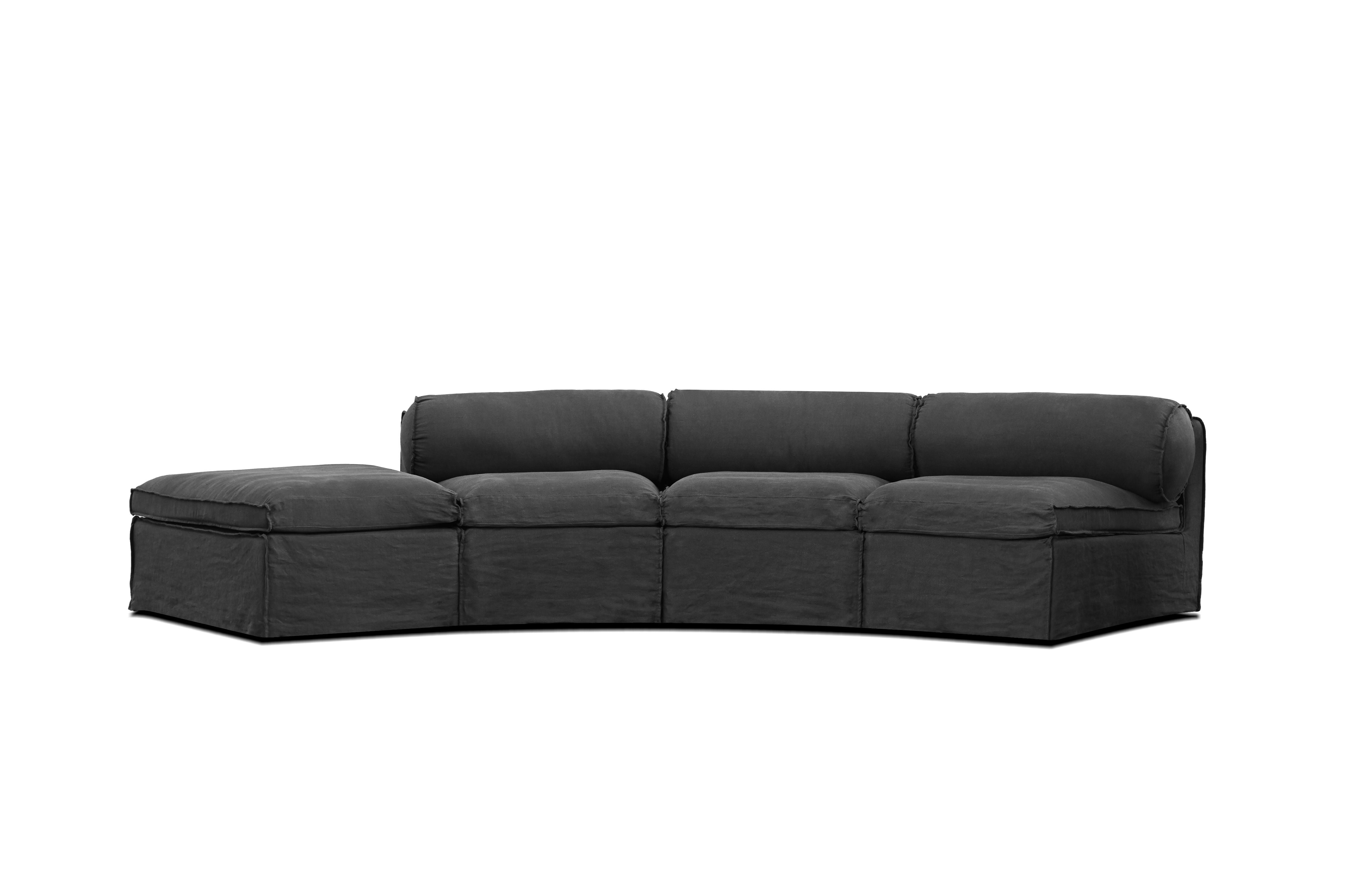 Fauna Sectional 3 Chaise and Ottoman