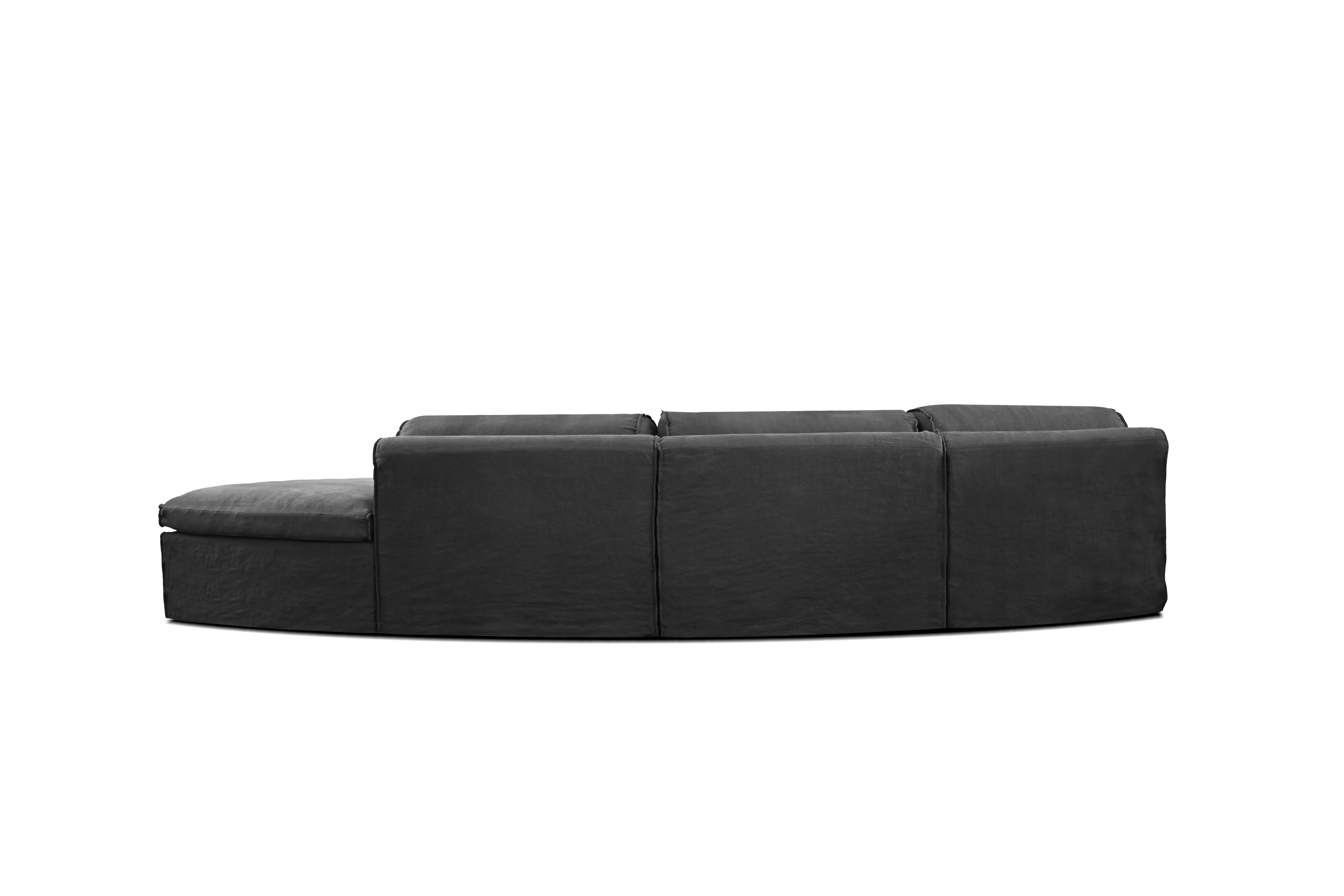 Fauna Sectional 3 Chaise and Ottoman