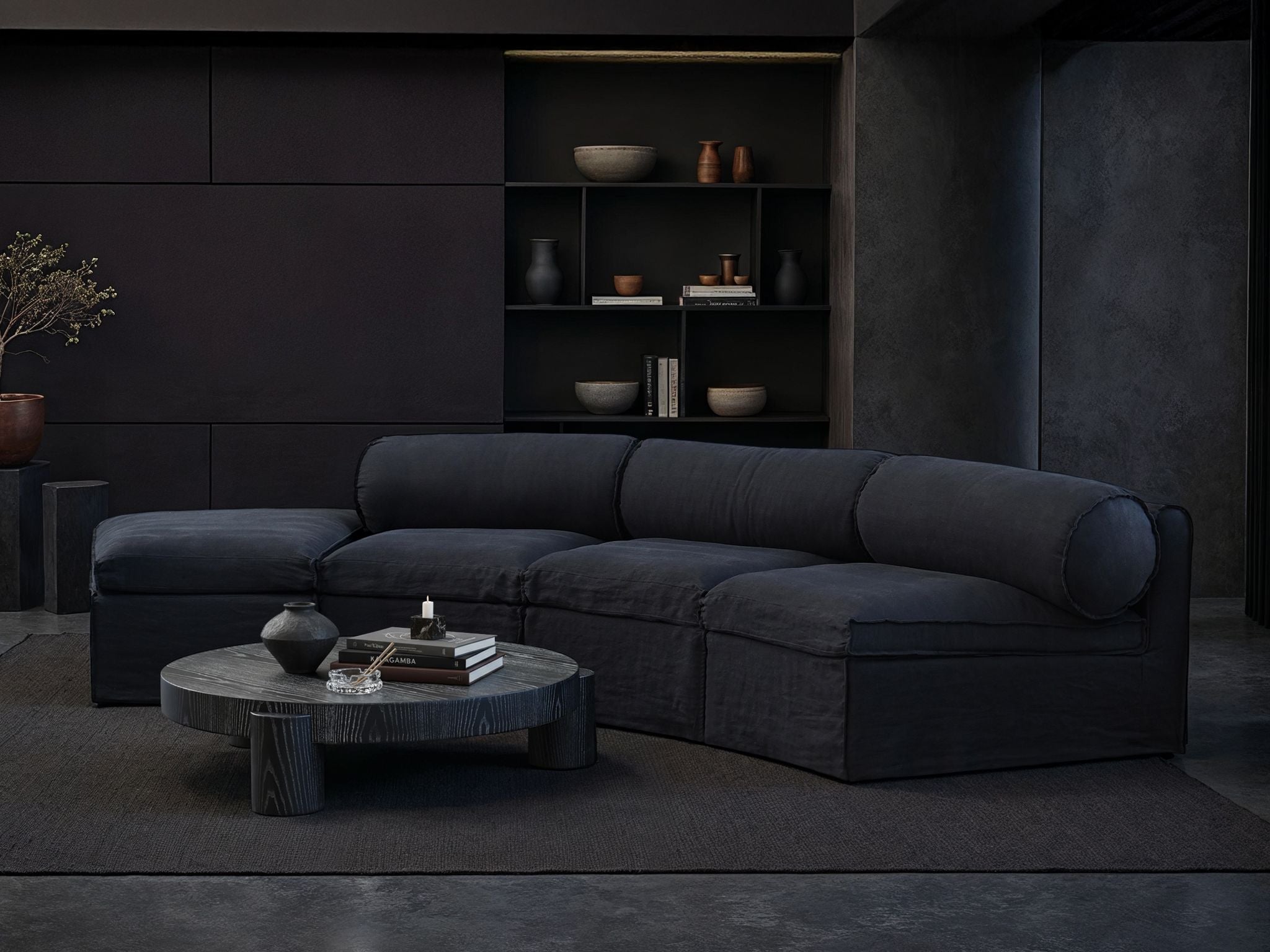 Fauna Sectional 3 Chaise and Ottoman