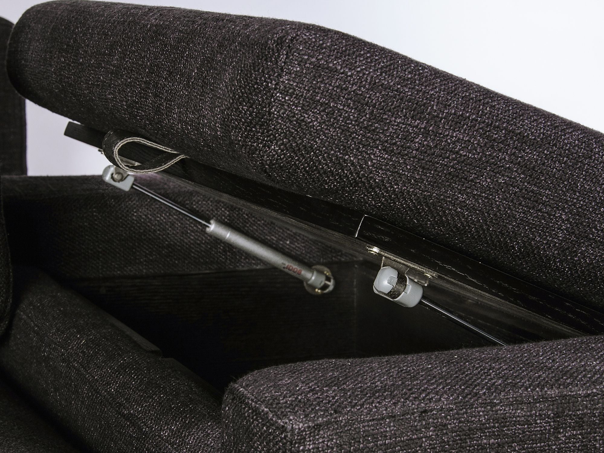 Mod Sectional Black Tweed