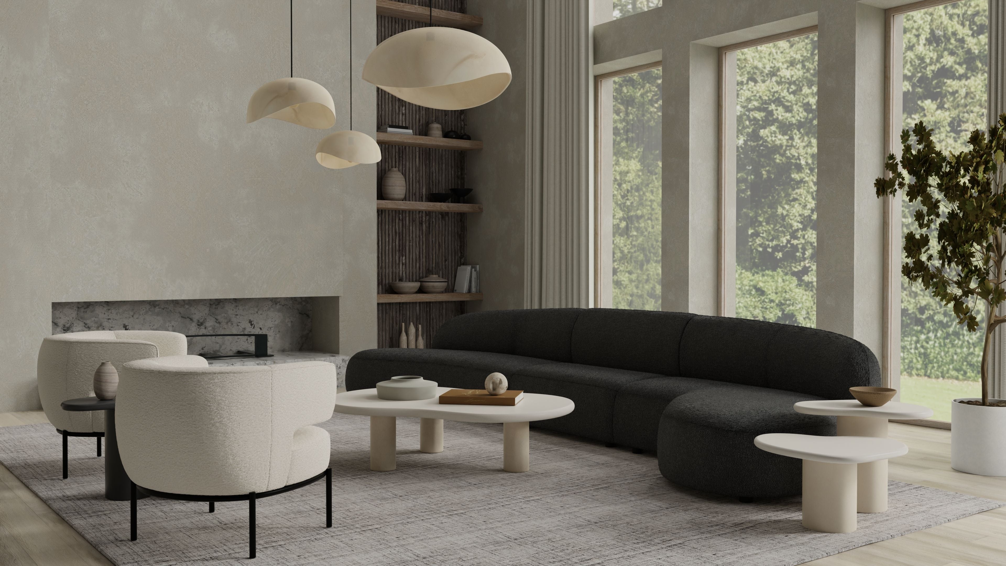 Moritz Sectional  3-Piece Chaise Facing Left