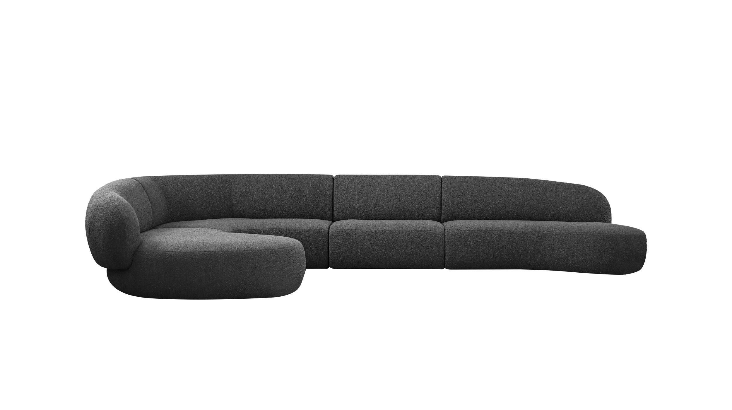 Moritz Sectional  4-Piece Chaise Facing Left