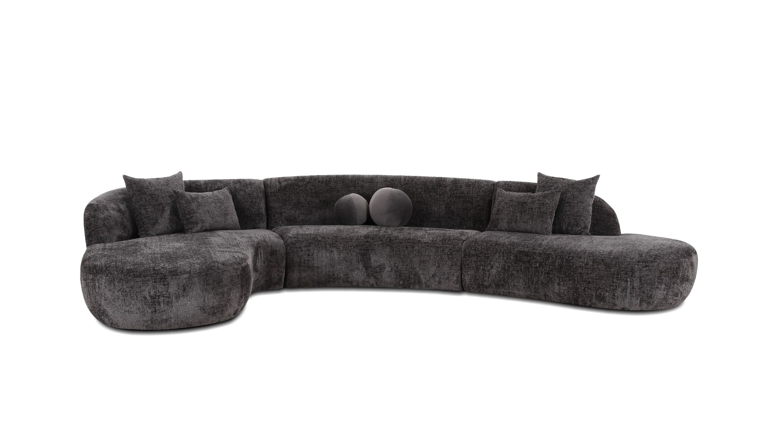 Swoop Sectional Chaise Facing Left 3-Piece
