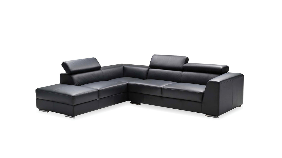 Icon 110-Inch Leather Sectional with RSF Chaise by Mobital - exact variant image 1