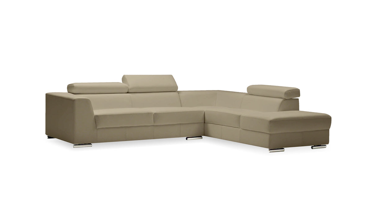 Icon 110-Inch Leather Sectional with RSF Chaise by Mobital - exact variant image 1