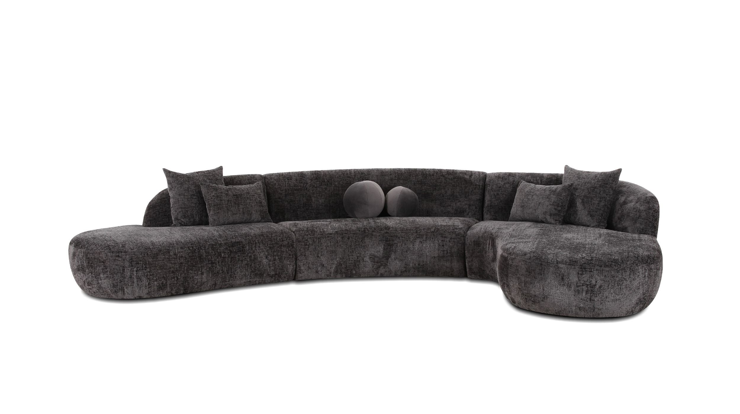 Swoop Sectional Chaise Facing Right 3-Piece