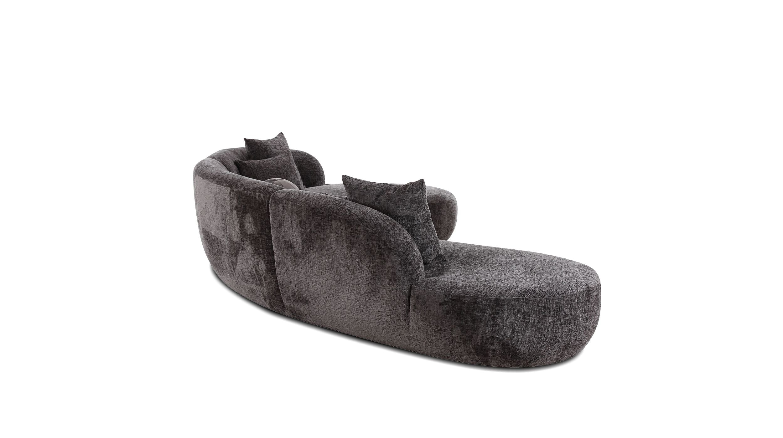 Swoop Sectional Chaise Facing Right 3-Piece