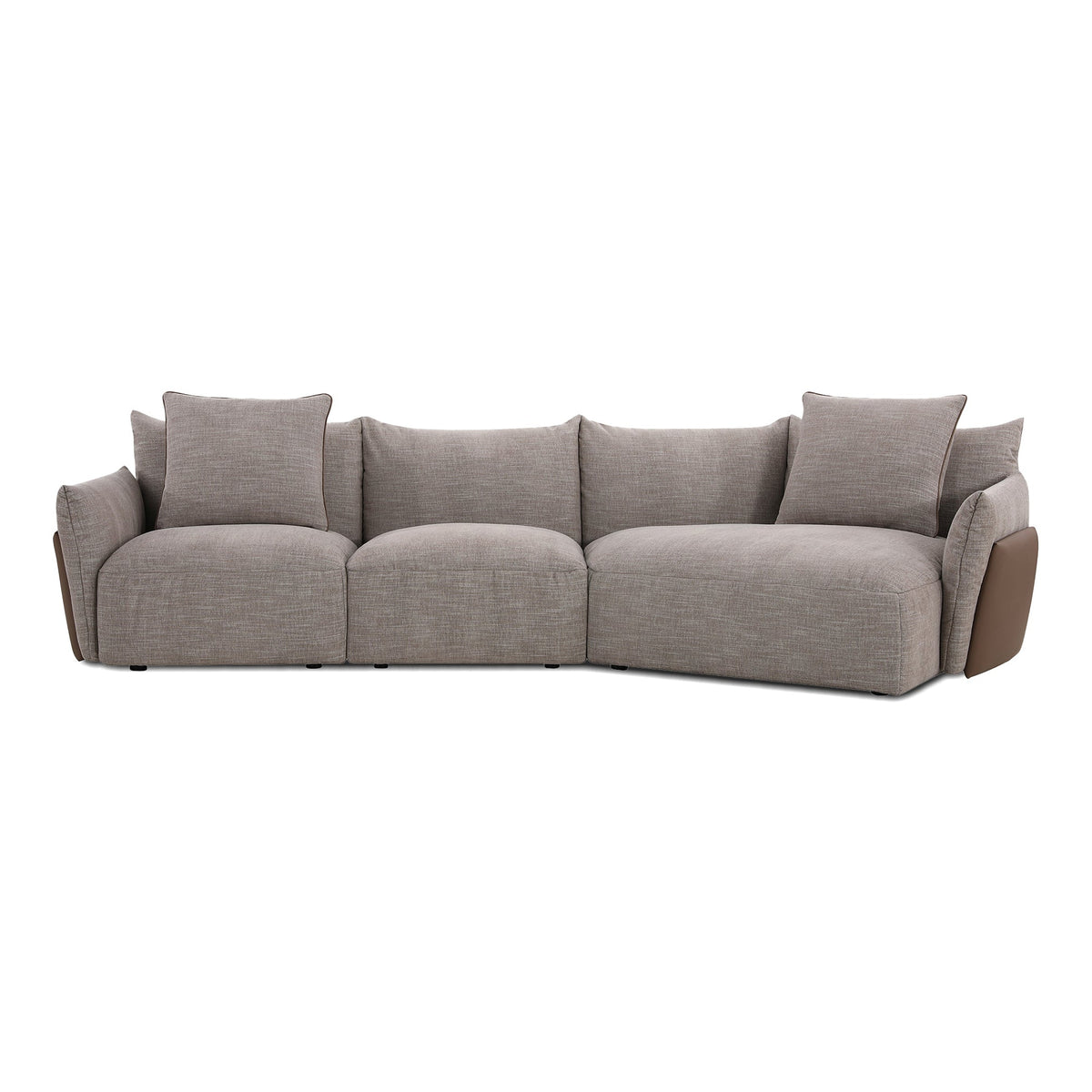 Xander Sectional Chaise Facing Right Hemp by Mobital - image 2