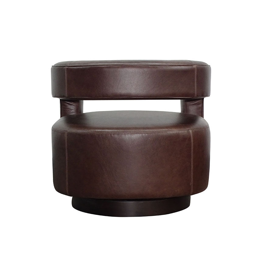 Santa Barbara Swivel Chair in Brighton Chocolate