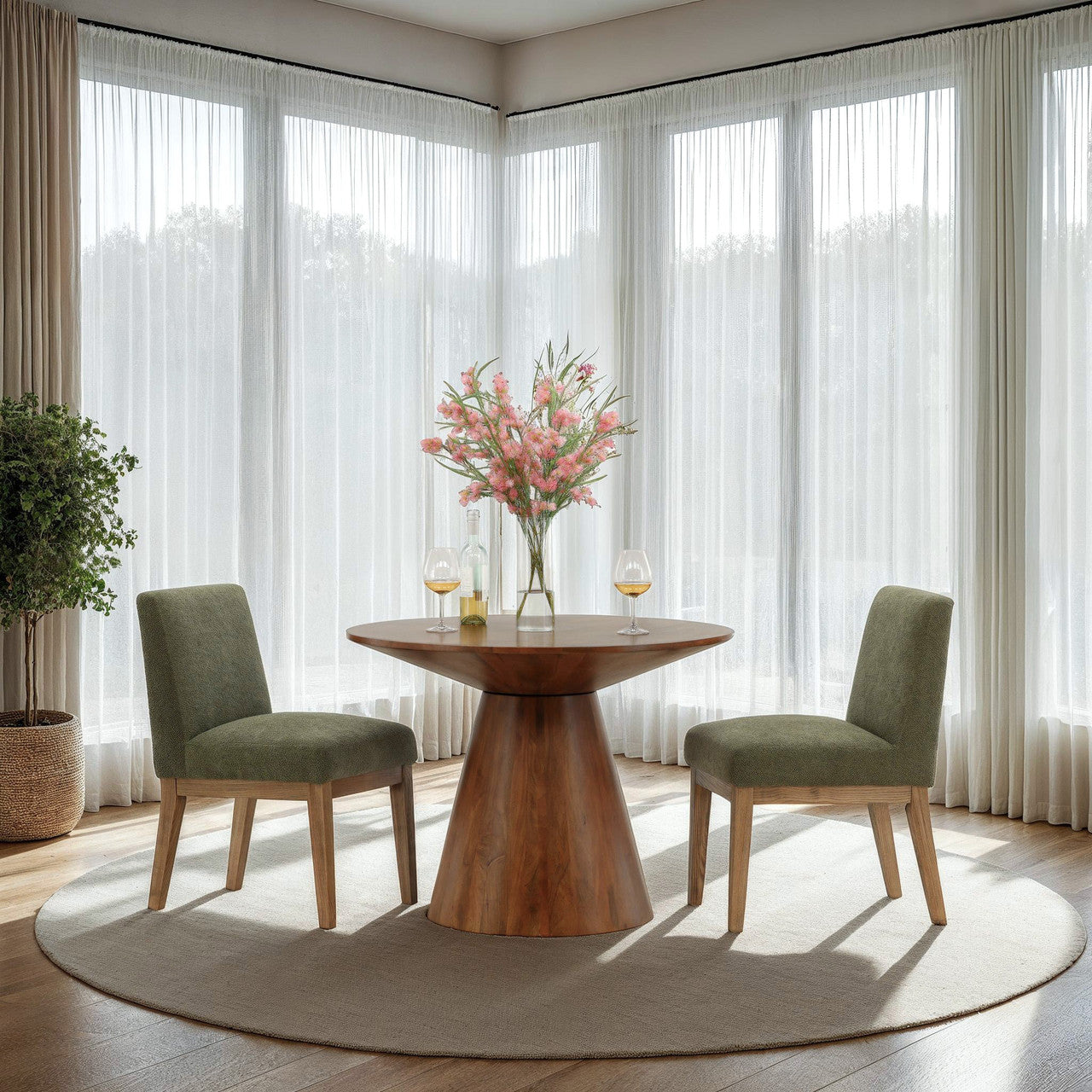 Bloom Mango Wood Dining Table 52"