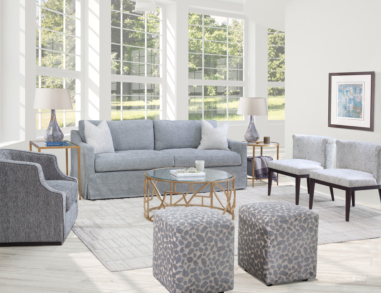 Sagamore Slipcovered Sofa in Navigator Mineral