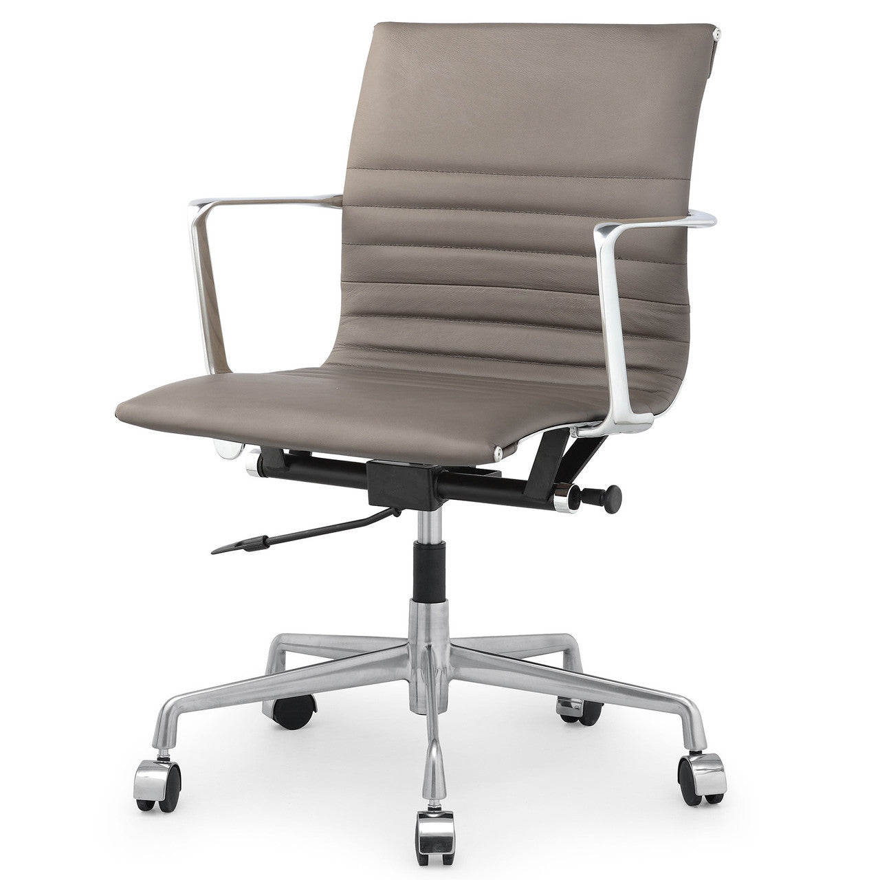 Sand Italian Leather M346 Modern Office Chairs