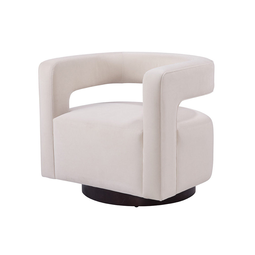 Santa Barbara Swivel Chair in Cayenne Ivory (Performance Fabric)