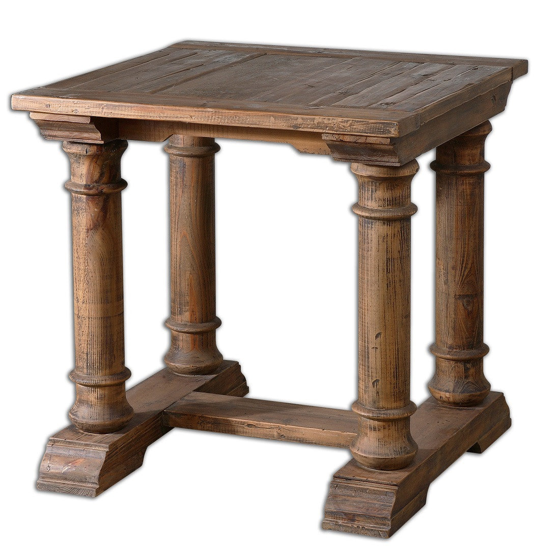 Solid Reclaimed Wood End Tables