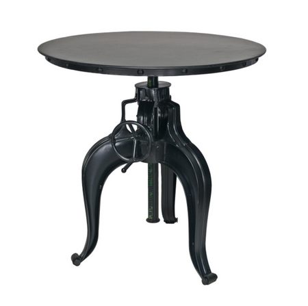 Eisen Industrial Crank Table 30" Black