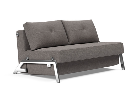 Cubed Deluxe Full Size Gray Convertible Sleeper Sofa Bed