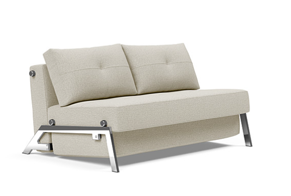 Cubed Deluxe Full Size Gray Convertible Sleeper Sofa Bed