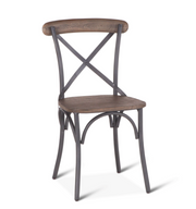 Hobbs Metal and Reclaimed Wood Dining Chair 