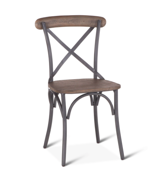Hobbs Metal and Reclaimed Wood Dining Chair 