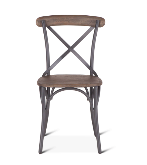 Hobbs Metal and Reclaimed Wood Dining Chair 