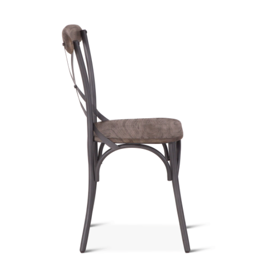 Hobbs Metal and Reclaimed Wood Dining Chair 