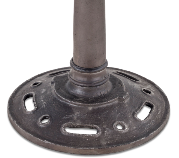 Industrial Loft 24" Adjustable Side Table Walnut