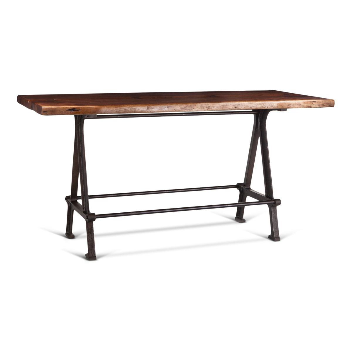 Industrial Loft 72" Gathering Table Walnut