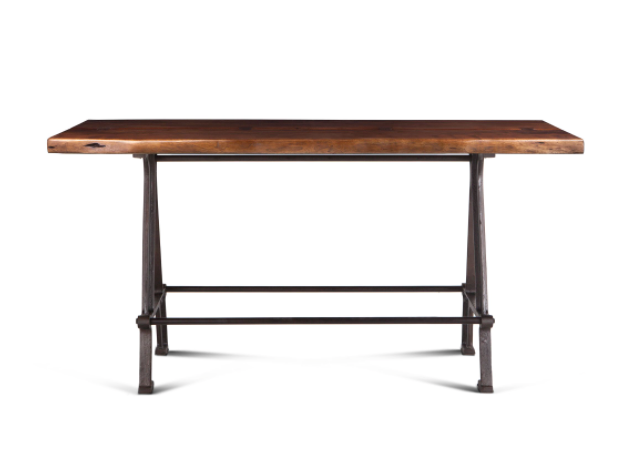 Industrial Loft 72" Gathering Table Walnut