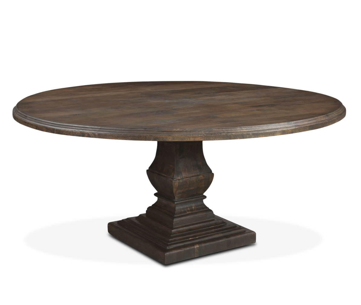 Charlotte 72" Round Dining Table - Weathered Mango