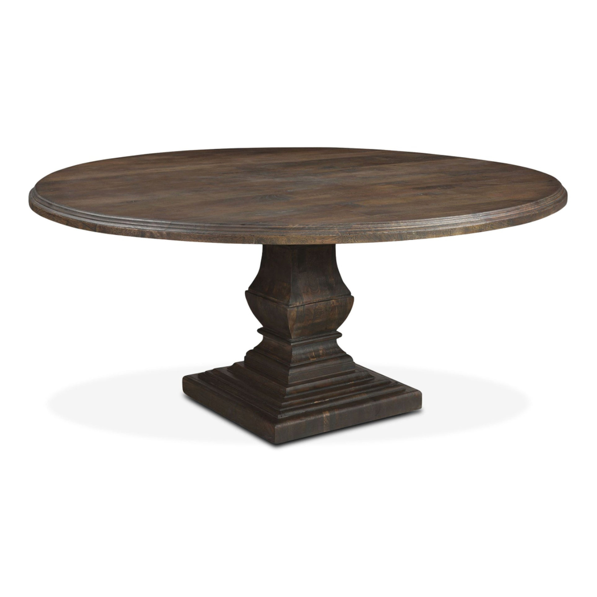 Charlotte 72" Round Dining Table - Weathered Mango