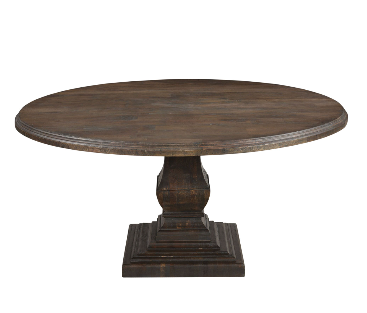 Charlotte 60" Round Dining Table - Weathered Mango
