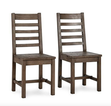 Farmhouse Reclaimed Wood Dining Chair (Set of 2)