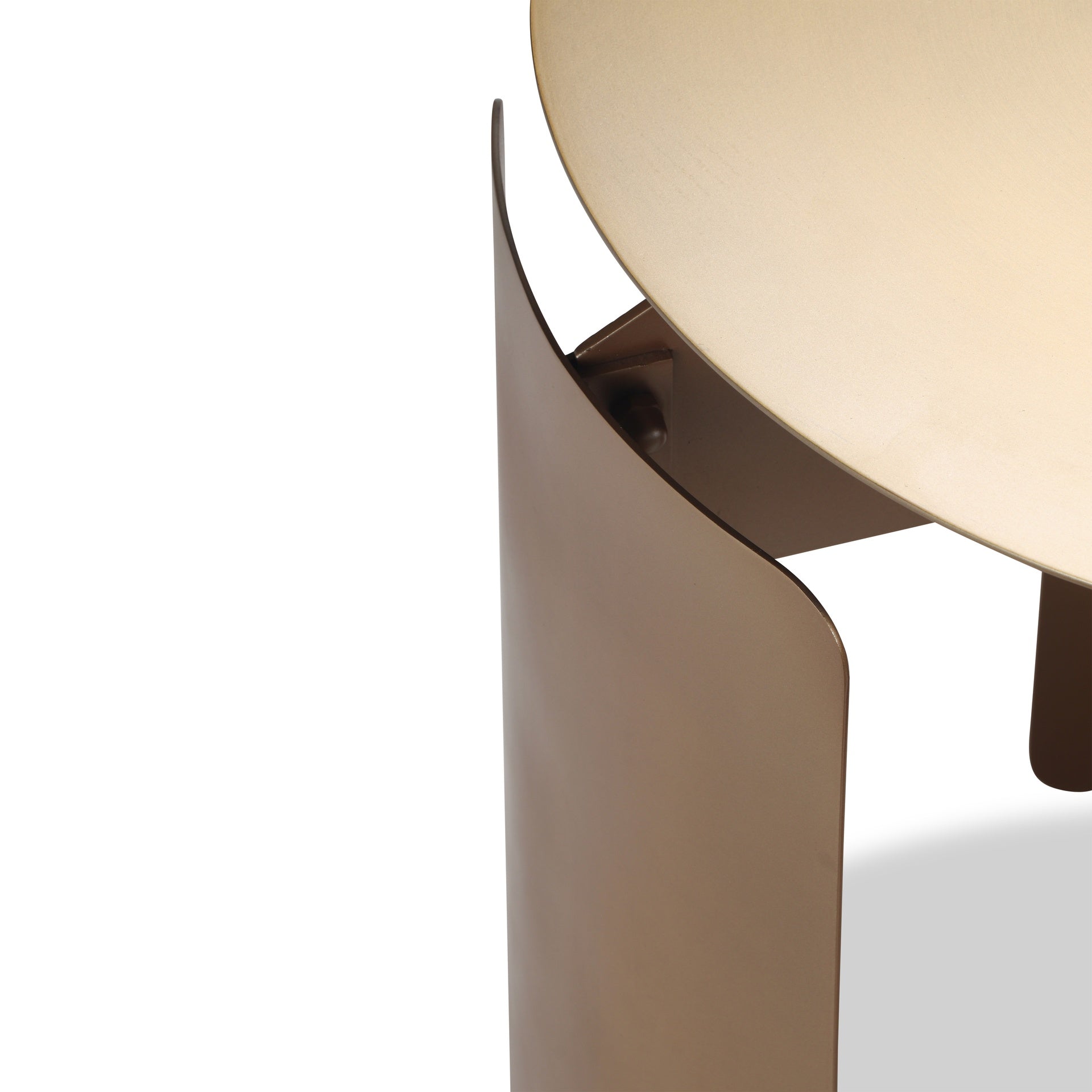 Senshi Industrial Brass End Table by Urbia