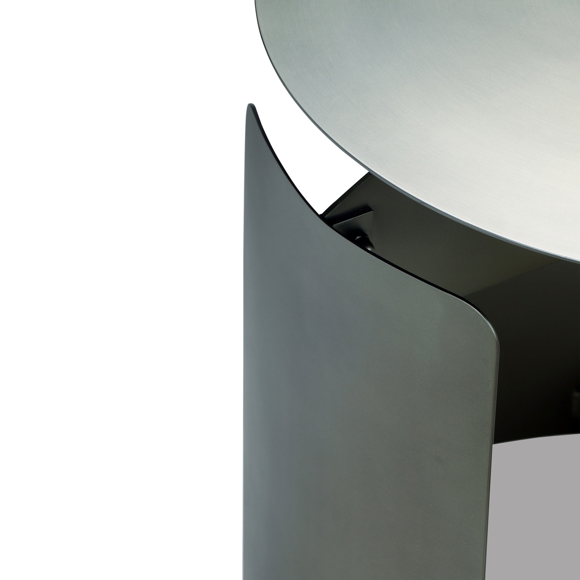 Senshi Industrial Nickel End Table by Urbia