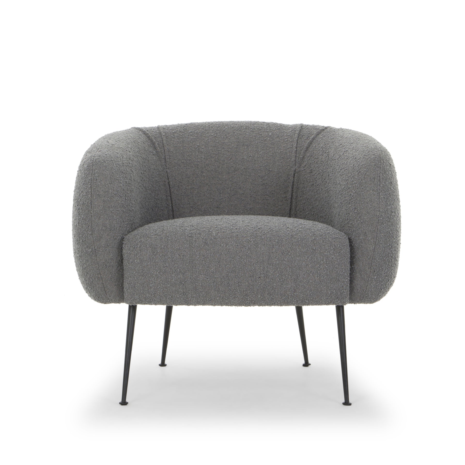 Sepli Charcoal Boucle Accent Chair by Urbia