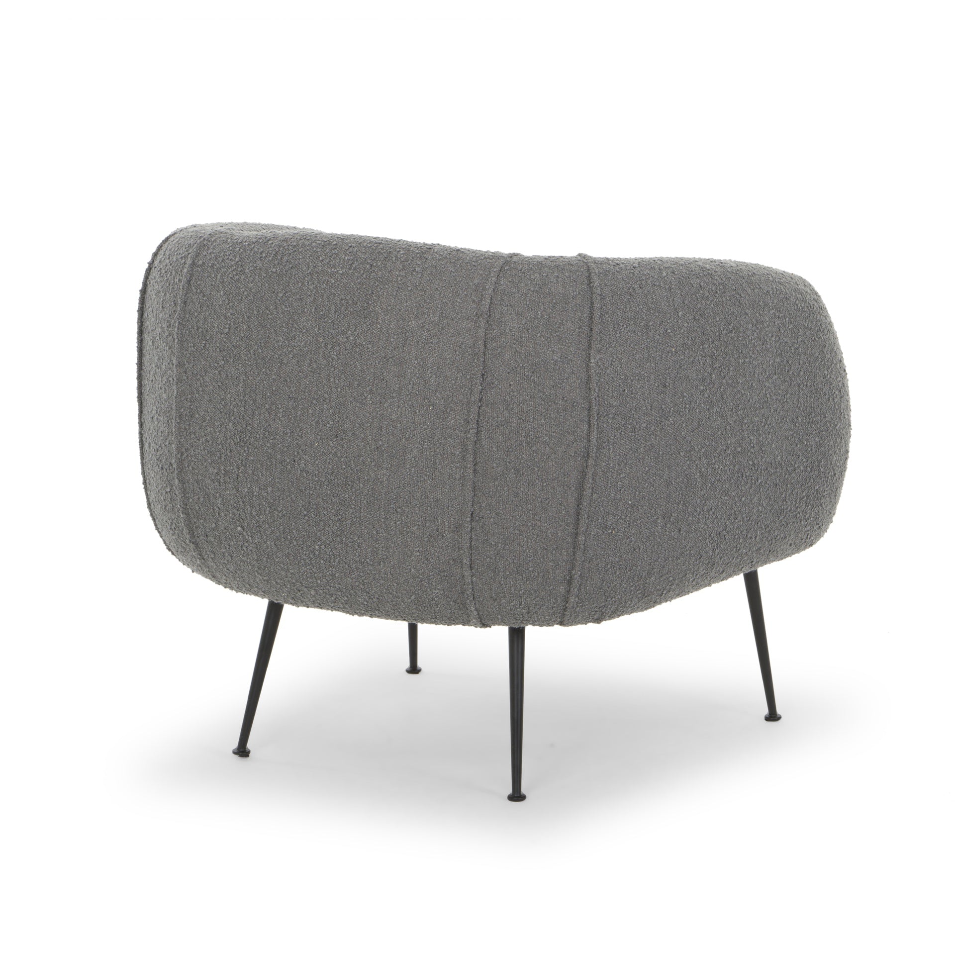 Sepli Charcoal Boucle Accent Chair by Urbia