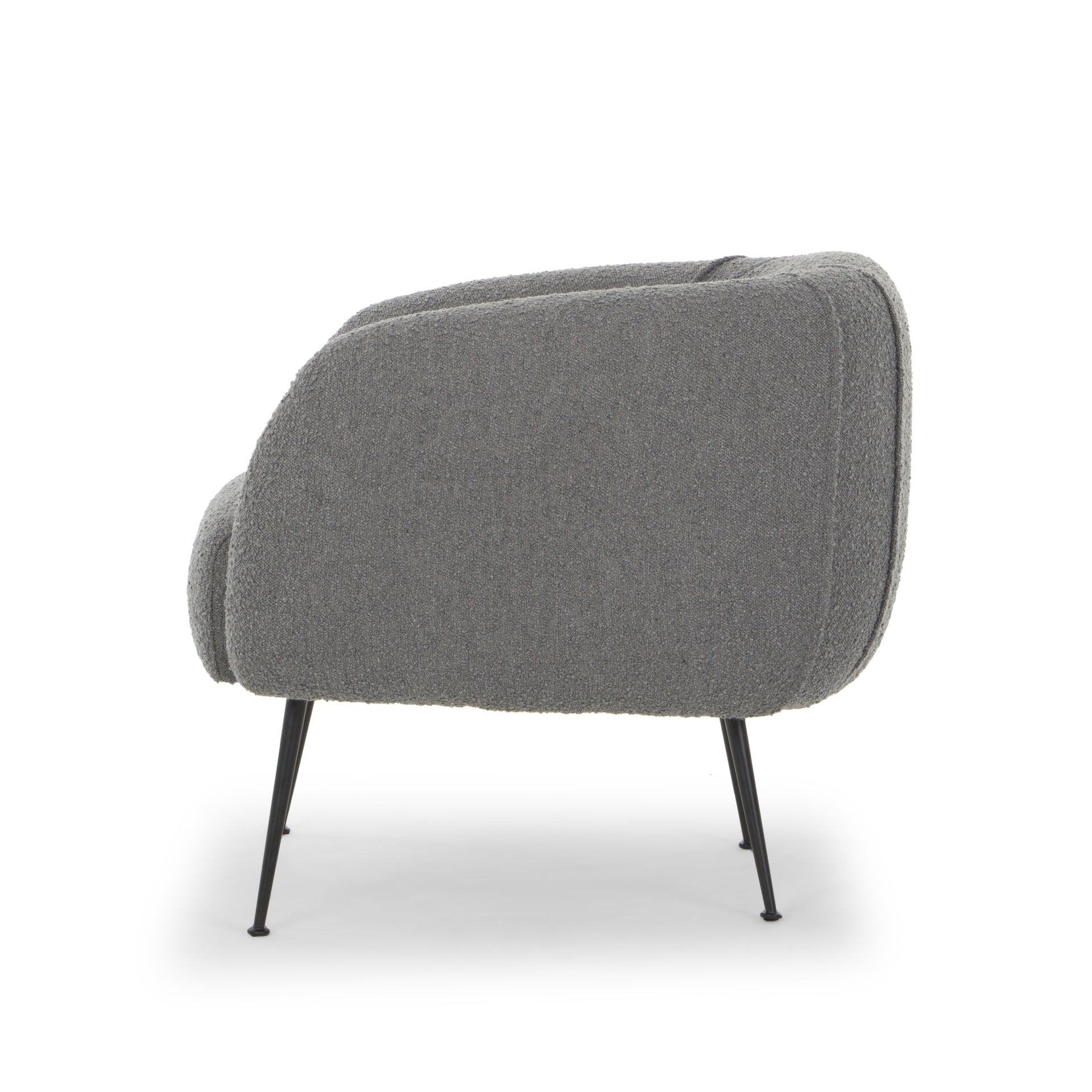 Sepli Charcoal Boucle Accent Chair by Urbia