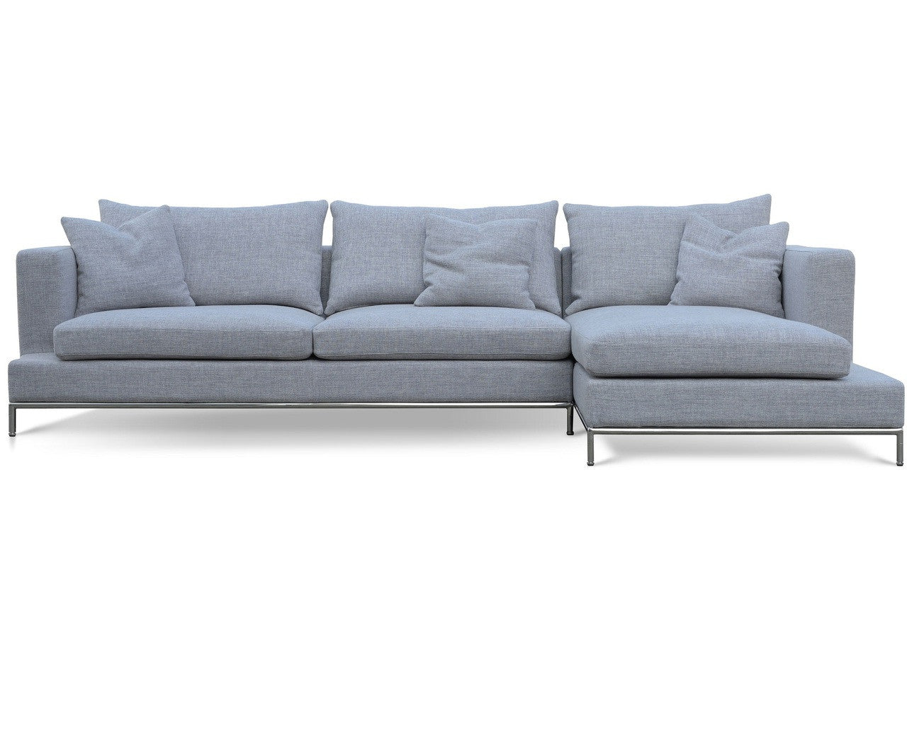 Soho Concept Simena Sectional Sofa GREY TWEED