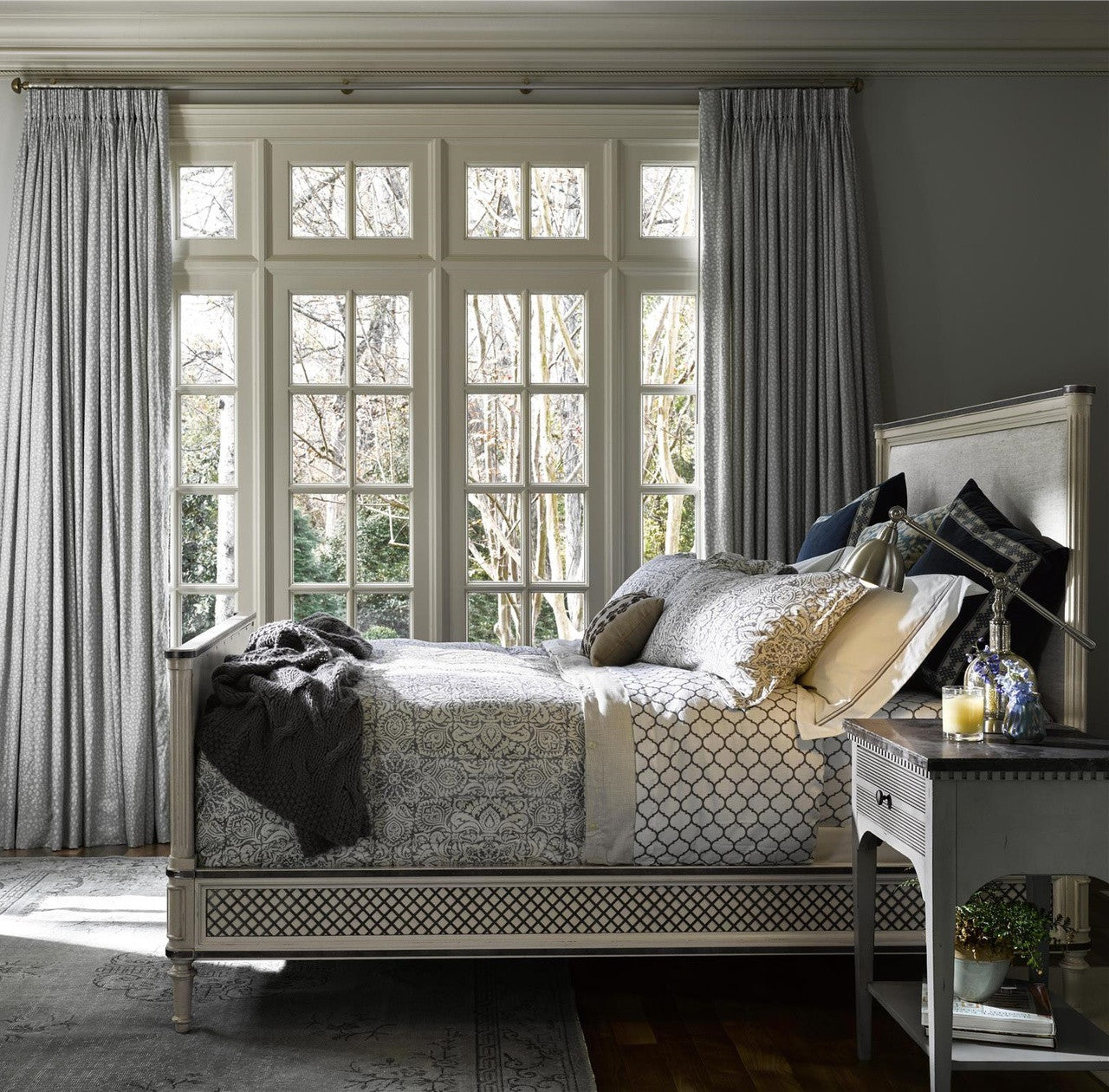 Sojourn French Country Nightstand with Bluestone Top