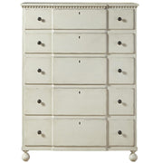 Sojourn French Country White 5 Drawers Tall Chest