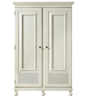 Sojourn French Country White 2 Door Armoire Wardrobe