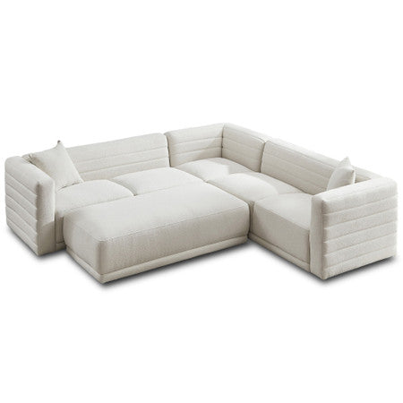 Solo Modular Corner Sectional  Sofa - Cream - 104"