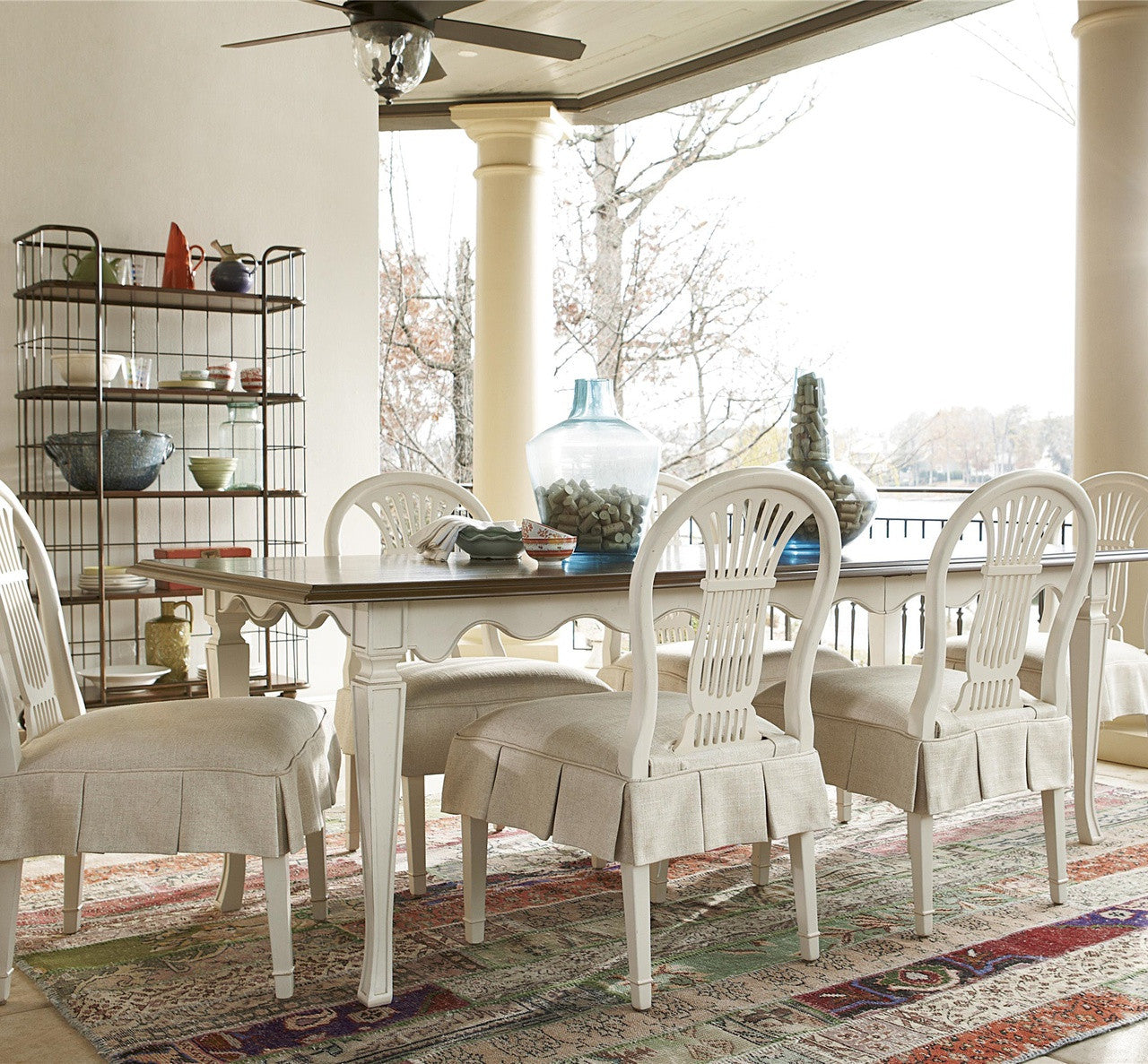 Sonoma Vintage White Extension Kitchen Table