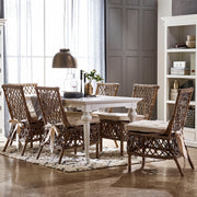 Alina Coastal Rattan Dining Side Chair