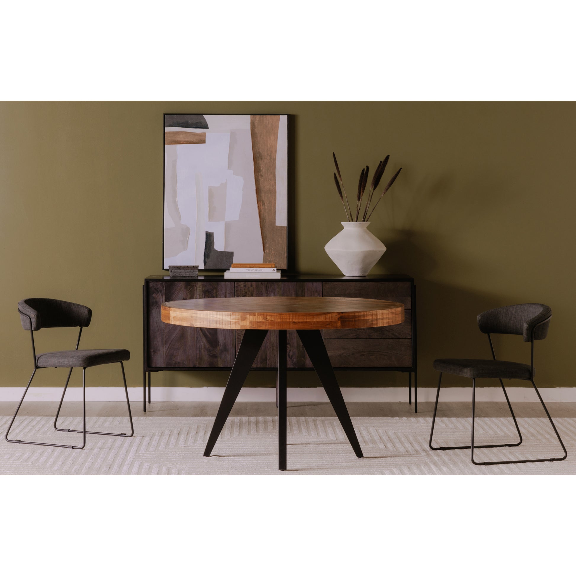 Parq Round Dining Table Amber by Moe's Home Collection - view 13