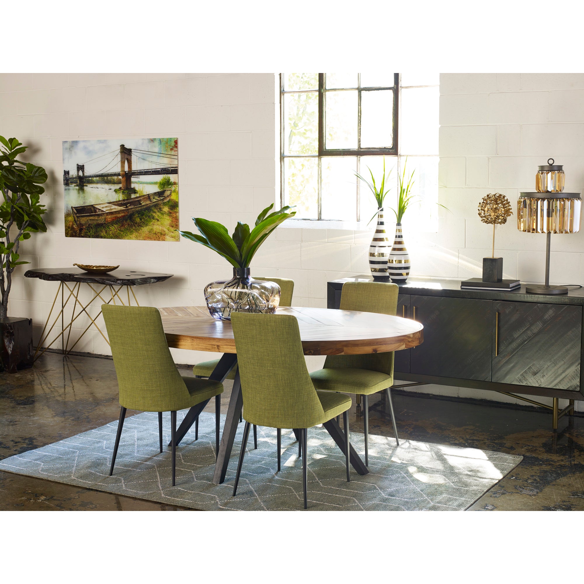 Parq Oval Dining Table Amber by Moe's Home Collection - view 15