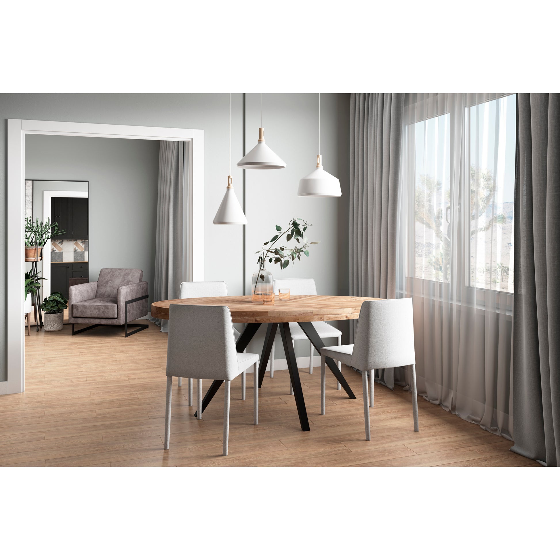 Parq Oval Dining Table Amber by Moe's Home Collection - view 17